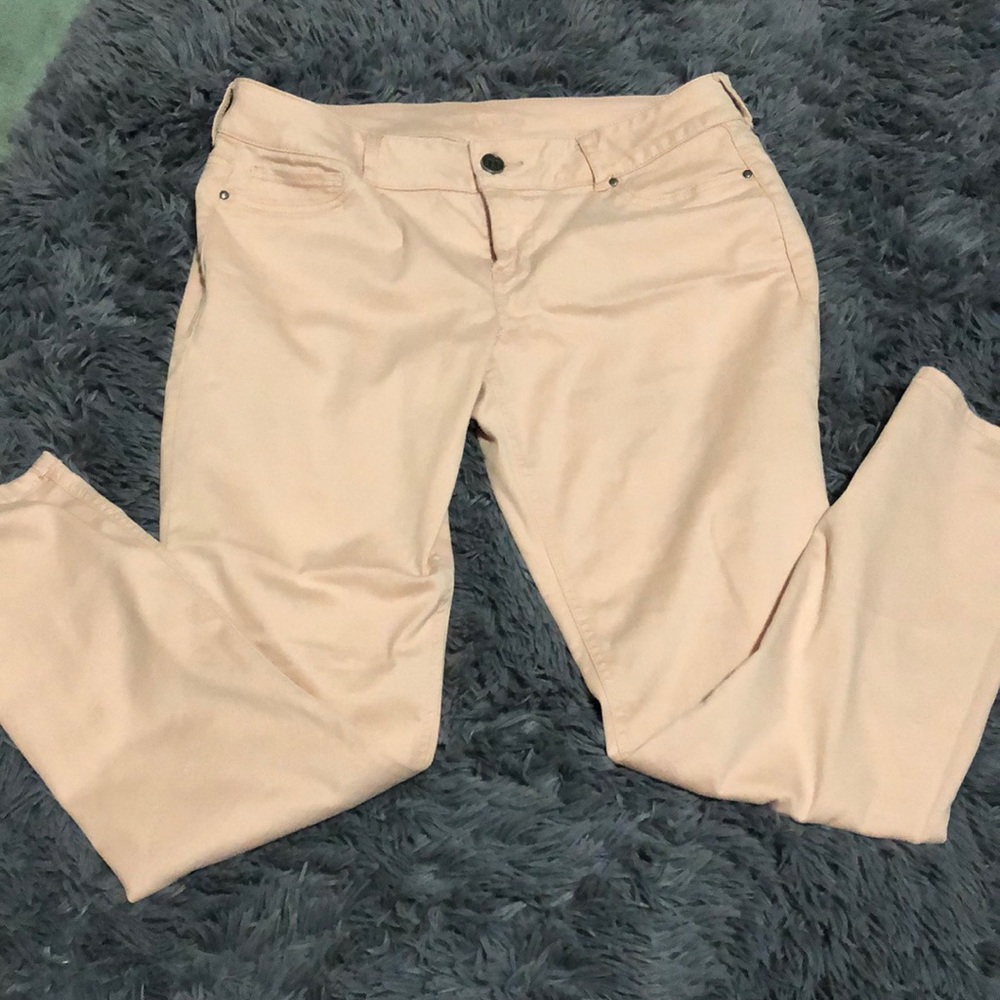 Blush pink jeggings